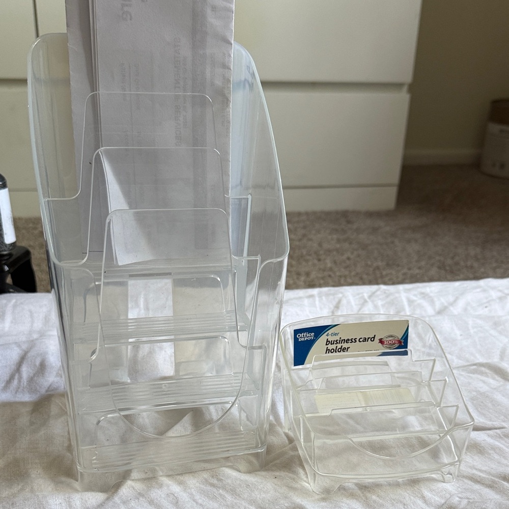 Mail/Document Organizer & Business Card Holder